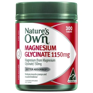 (PRE ORDER) Nature's Own Magnesium Glycinate 1100mg 300 Tablets shelf life 2yrs